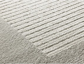 Tappeto grigio chiaro/avorio 200x290 cm Flora – Universal