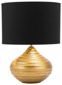 Lampada da tavolo in ceramica in color oro KUBAN Beliani