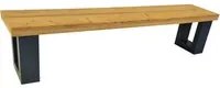 Panca in legno New England lunghezza 130 cm per giardino e balcone