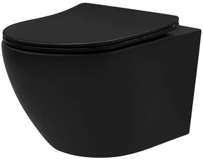 Vaso WC sospeso Rea Carlo Mini Tornado NF BLACK MATT