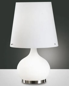 Ade lampada da tavolo vetro bianco h.58 2533-35-102