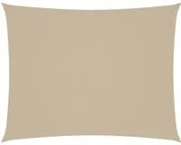 Parasole a Vela Oxford Rettangolare 3x4,5 m Beige 135156