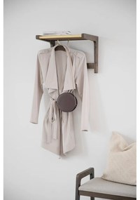 Appendiabiti da parete in rovere marrone scuro Inverness - Rowico