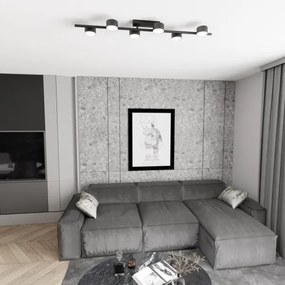 Plafoniera BET 6xGX53/12W/230V nero