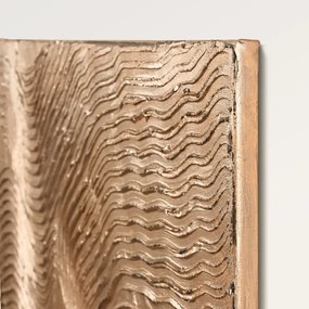 Quadro dipinto a mano 88x118 cm Metallic Brown - Malerifabrikken