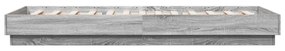 Giroletto con led grigio sonoma 100x200 cm