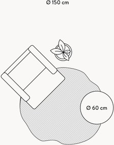 Tappeto in lana fatto a mano dalla forma particolare Niria