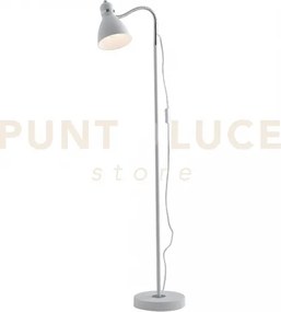 Piantana people bianco 1 luce attacco e27 34x13x142cm orientabile