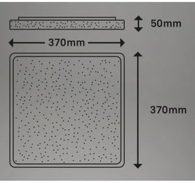 Briloner 3749-414 - Plafoniera LED LINO LED/24W/230V cromo opaco