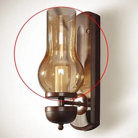 Brilagi - Vetro di ricambio per TAVERN/COTTAGE E14 chandelier, 210x110 mm, oro