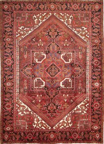 Heriz Tappeto 210 x 280 Rosso (Iran) Annodato A Mano