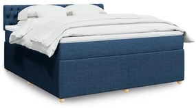 Giroletto A Molle Con Materasso Blu 180x200 Cm İn Tessuto /