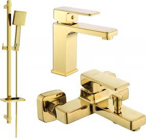 Mexen Cetus DQ45 set da bagno, dorato - 744303DQ45-50