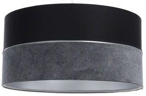 Lampadario a sospensione con filo TWIST 1xE27/60W/230V nero/grigio/argento