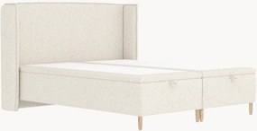 Letto imbottito in bouclé fatto a mano con contenitore Ritual