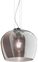 Sospensione Vintage-Dec Blossom Metallo Fum 1 Luce E27