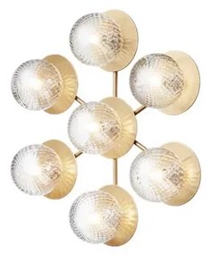 Liila Star Plafoniera/Applique da Parete Nordic Gold/Optic Clear - Nuura