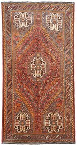 Teppich Tappeto 280x140 Rosso (Iran) Annodato A Mano