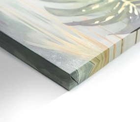 Quadro con elementi dipinti a mano 70x100 cm Monstera - Styler