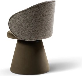 Poltrona verde scuro con rivestimento in velluto Inez – Micadoni