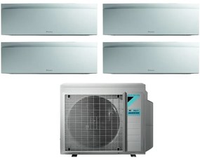 Daikin - Climatizzatore Condizionatore Bluevolution Quadri Split Inverter serie emura white iii 9+9+9+15 con 4MXM80N R-32 Wi-Fi Integrato