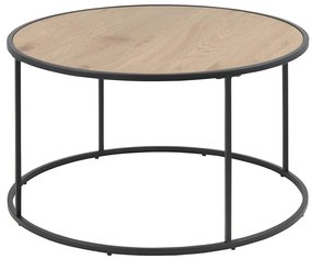 Tavolino SARON quercia/nero