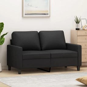 Divano A 2 Posti Nero 120 Cm İn Similpelle /