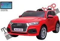 Auto Elettrica per Bambini AUDI Q5 New Model S Line 12V 2 Posti Monitor 4 Pollici colore Rosso