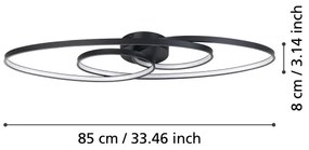 Eglo 900947 - Plafoniera LED dimmerabile GIANELLA LED/38W/230V