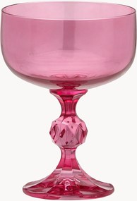 Set di 2 calici da vino in cristallo Rose