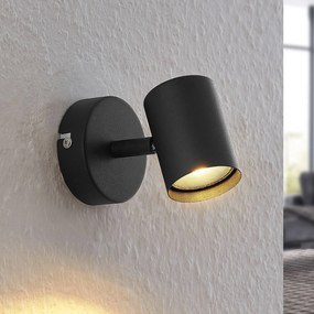 ELC Binola faretto in nero, 1 luce