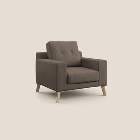Danish poltroncina in tessuto morbido impermeabile T02 marrone