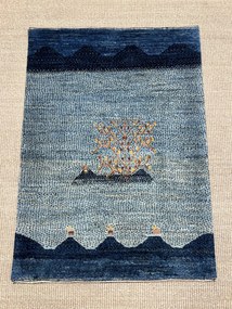 Loribaft Tappeto persiano 70x90 Blu (Iran) Annodato A Mano