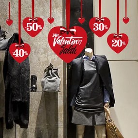 Pendenti San Valentino | Vetrofania