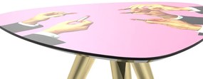 Seletti side table pink lipsticks