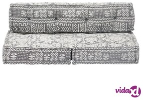 vidaXL Pouf Grigio Chiaro in Tessuto