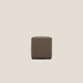 Cube pouf in tessuto morbido smacchiabile T05