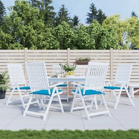 Cuscini Per Sedia 6 Pz Blu 50x50x3 Cm İn Tessuto Oxford /