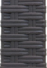 CALIGOLA - set tavolo in resina effetto rattan cm 80 x 80 x 74 h con 4 poltrone Alma