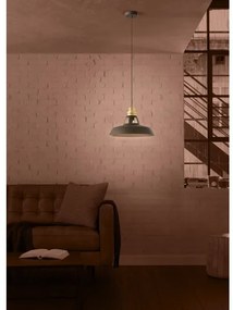 Eglo 390229 - Lampadario a sospensione con filo ESPINARDO 1xE27/40W/230V nero/oro