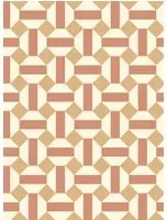 Tapete Alicatado von Cole & Son - Terracotta on Parchment