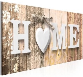 Quadro  Smell of Home (1 Part) Beige Wide  Colore Grigio, Dimensioni e Misure 100x45