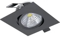 Faretto Ad Incasso Moderno Saliceto In Alluminio Nero Led Integrato 6W 4000K