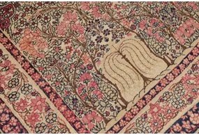 Antik Floreale Rosso Scuro Avorio 138x206 Cm