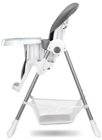 Lionelo - Sedia da pranzo per bambini LINN PLUS bianco/grigio