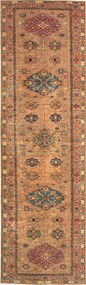 Kazak Tappeto orientale 80 x 300 Giallo (Pakistan) Annodato A Mano