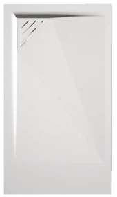 Piatto Doccia 80x120 Effetto Pietra Con Scarico a Sinistra Duplach "Mio" Bianco