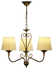 Jupiter 1750 - Lampadario a sospensione con catena SOFIA 3xE27/60W/230V