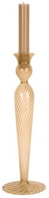 Portacandele in vetro marrone chiaro, altezza 26,5 cm Swirl - PT LIVING