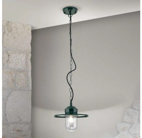 Orion AL 11-1318 - Lampada a sospensione da esterno EDWARD 1xE27/60W/230V IP44 verde